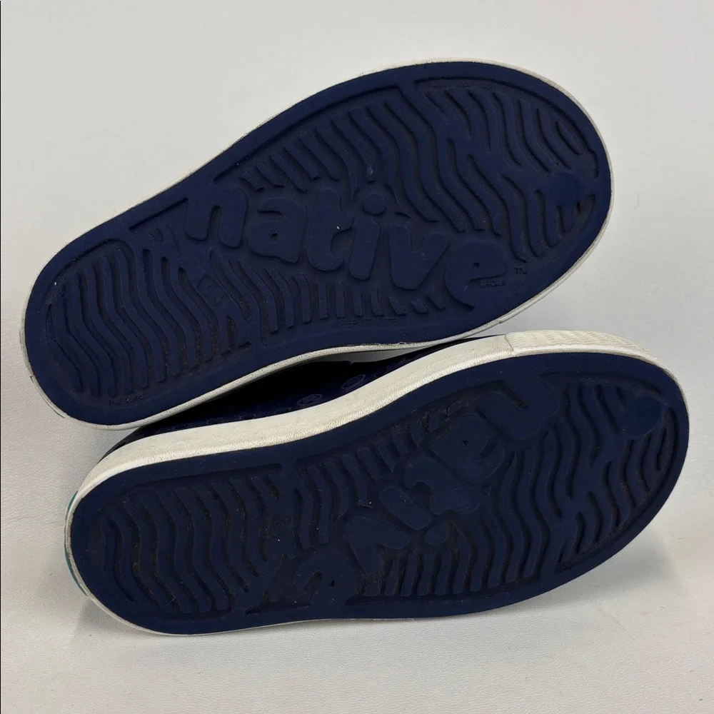 NATIVE Jefferson Waterproof Navy Blue SlipOn Shoes Size C8